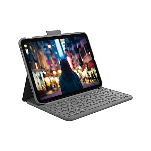 Logitech Slim Folio Keyboard Case iPad 10th Gen A16 - Oxford Gray