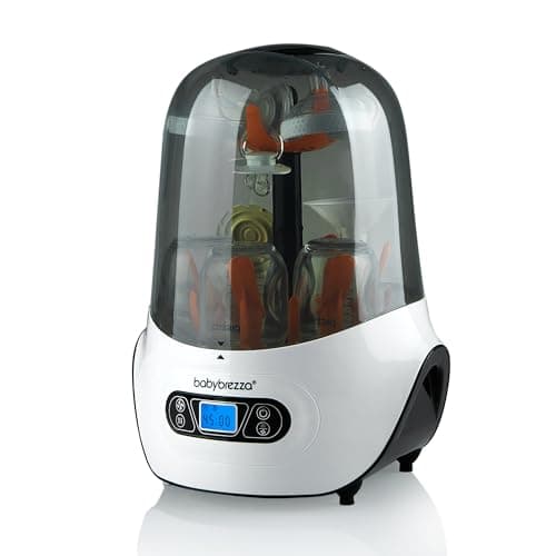 Baby Brezza Baby Bottle Sterilizer and Dryer Machine – Electric Steam Sterilization - Universal Fit - Pacifiers, Glass, Plastic, and Newborn Feeding Bottles