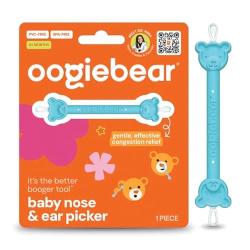 oogiebear - Nose and Ear Gadget. Safe, Easy Nasal Booger and Ear Wax Remover for Newborns, Infants and Toddlers. Dual Earwax and Snot Remover. Aspirator Alternative
