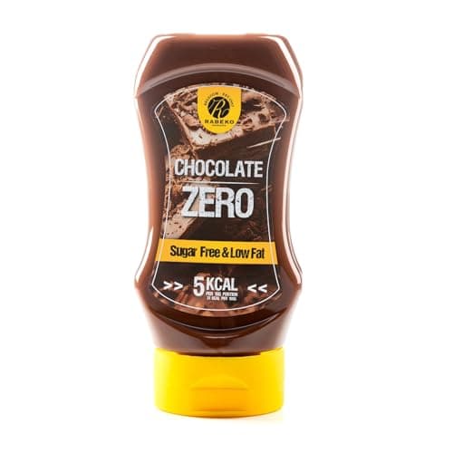 Rabeko Zero Sauce - Chocolate, 1 x 350ml without sugar & low fat - healthy low carb products, reduced in calories and fat, gluten and lactose-free.