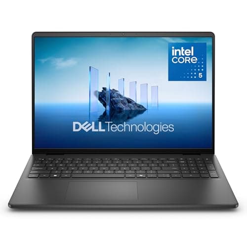 Dell 16 Laptop DC16250-16.0-inch 16:10 FHD+ Touch Display, Intel Core 5 120U, 16GB DDR5 RAM, 512GB SSD, Intel Graphics, Windows 11 Home, 1 Year Basic Onsite Service - Carbon Black