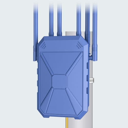 AX1800 Outdoor WiFi 6 Extender, Long Range Outdoor WiFi Extender Signal Booster, Outdoor WiFi Access Point, IP67 Weatherproof, with PoE, WPA3 Security, for Starlink, Patio, Camping, RV