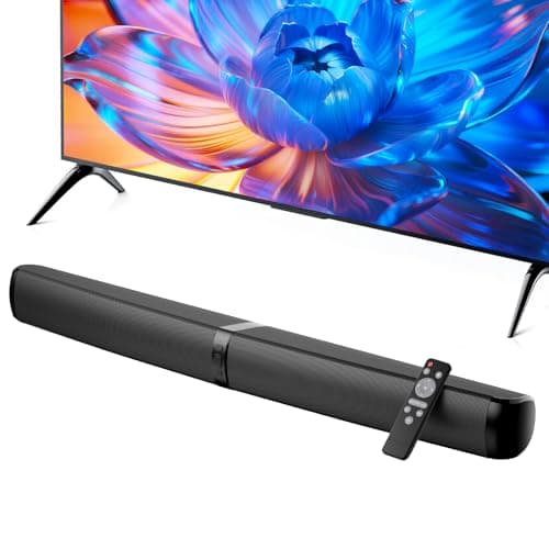 MZEIBO 90W Detachable Sound Bar, Bluetooth 5.3 Home Theater Audio, ARC/Optical/AUX, 3 EQ Modes, Deep Bass for TV/PC/Gaming/Projector