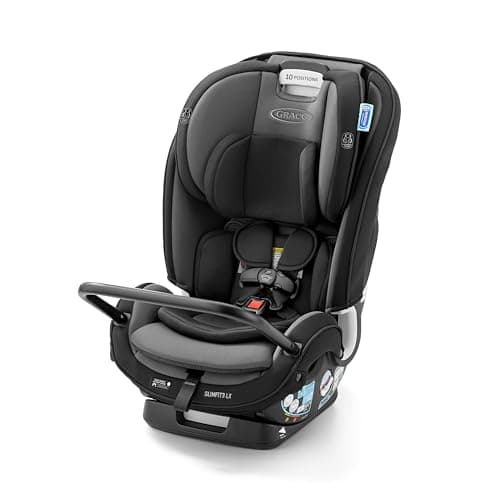 Graco SlimFit3 LX 3-in-1 Car Seat ft. Anti-Rebound Bar, Baby to Big Kid Car Seat, 2.2-45 kg (4-100 lb), Gotham