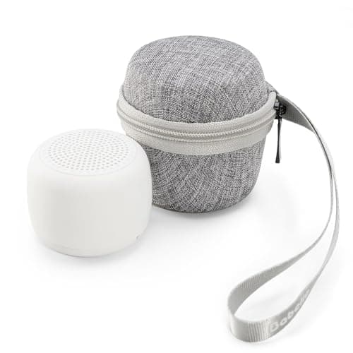 BABELIO Portable White Noise Machine + Travel Case in Grey, for Adults Kids Baby