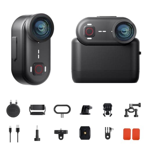 Apexcam K80 4K Mini Action Cam,POV Camera with 64GB Built-in Memory, 20MP WiFi EIS Mini Body Camera,Portable Vlogging Sports Camera,10M Underwater Camera,Thumb Size Body Mounted Video Cameras