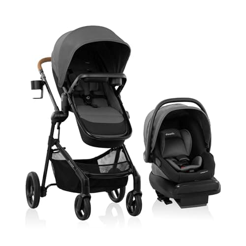 Evenflo Pivot NXT Travel System with LiteMax NXT Infant Car Seat - Silverado Gray