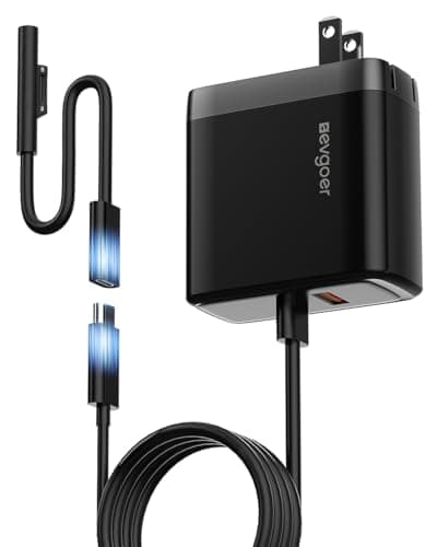 65W Surface Pro Charger,Microsoft Windows Surface Charger for Surface Pro 3/4/5/6/7/8/9/10/X/11/12 Power Adapter,Compatible for Both Microsoft Surface Book/Laptop/Tablet,Support 44W 36W
