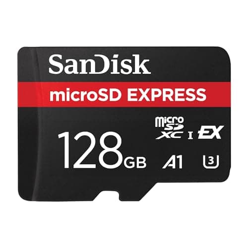 SanDisk 128GB microSD Express microSD Card - Works with Compatible Nintendo Switch™ Systems, Up to 880MB/s Read, Up to 480MB/s Write, 100MB/s Sustained Write, U3, C10 - SDSQXFN-128G-GN4NN
