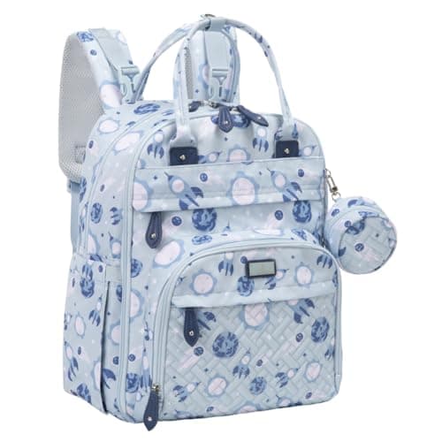 BabbleRoo Diaper Bag Backpack - Baby Essentials Travel Tote - Multi Function Waterproof Diaper Bag, Travel Essentials Baby Bag with Changing Pad, Stroller Straps & Pacifier Case - Unisex, Cosmic