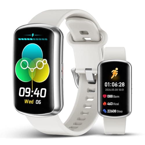 2026 Smart Watch Fitness Tracker for Women Men, 1.47″ HD Curved Screen, 24/7 Heart Rate Blood Oxygen Pressure Monitor, Sleep Tracker, 110+ Sports Modes, Waterproof Pedometer Smartwatch for Android iOS