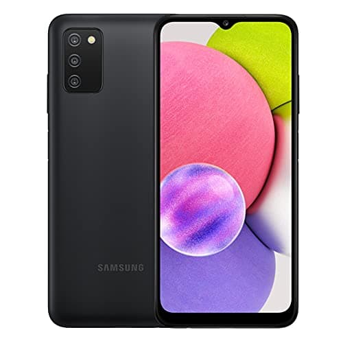 Samsung Galaxy A03s (32GB+128GB SD Card) 6.5" Display, 5000mAh 2-Day Battery, with 128 GB SD Card, 4G LTE Unlocked - Black (Renewed)