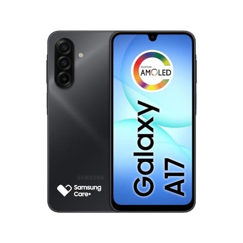 Samsung Galaxy A17 4G Dual SIM | 128GB, 4GB, Splash Resistant | 6.7" 90Hz AMOLED, GSM Factory Unlocked for T-Mobile, Global | International Model | (Black)