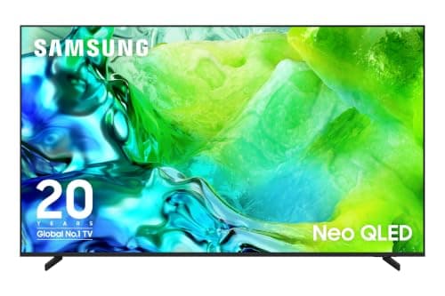 Samsung 75 inch Neo QLED Mini LED TV, QN80H, 144Hz Refresh Rate, Quantum Mini LED, NQ4 AI Gen2 Processor, Smart TV, 4k Upscaling, Gaming Hub, Dolby Atmos, 4 HDMI, Samsung TV (QN75QN80HAFXZC, 2026)