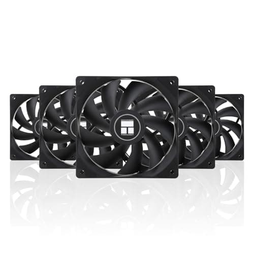 Thermalright TL-C12C X5 CPU Cooling Fan Case Cooling Fan, in The unlit Version,12cm PC Cooler PWM