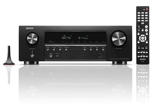 Denon AVR-S670H 5.2 Ch Home Theater Receiver - 8K UHD HDMI Receiver (75W X 5), Streaming via Built-in HEOS, Bluetooth & Wi-Fi, Dolby TrueHD, Dolby Pro Logic II & DTS HD Surround Sound