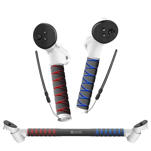 AMVR Upgraded Gorilla Tag Long Arms Controller Extensions Compatible with Meta/Oculus Quest 3S/Quest 3 Accessories, VR Sticks, Beat Saber Handles, Golf Club Attachment, Extension Grips, for VR Game