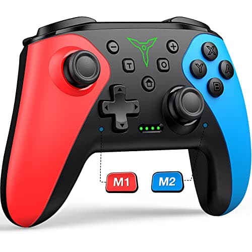 Wireless Switch Controller for Nintendo Switch/Switch 2/Lite/OLED Controller, Switch Controller with a Mouse Touch Feeling on Back Buttons, Extra Switch Pro Controller with Wake-up,Programmable, Turbo Function, Christmas Gifts