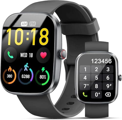 Smart Watch for Women Men, 1.91" HD Screen Smartwatch Bluetooth Answer/Make Call, 110+ Sports Tracker Watch Heart Rate/Sleep Monitor/Pedometer, IP68 Waterproof Fitness Watch for Android iOS