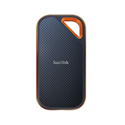 SanDisk 1TB Extreme PRO Portable SSD - Up to 2000MB/s - USB-C, USB 3.2 Gen 2x2, IP65 Water and Dust Resistance, Updated Firmware - External Solid State Drive - SDSSDE81-1T00-G25