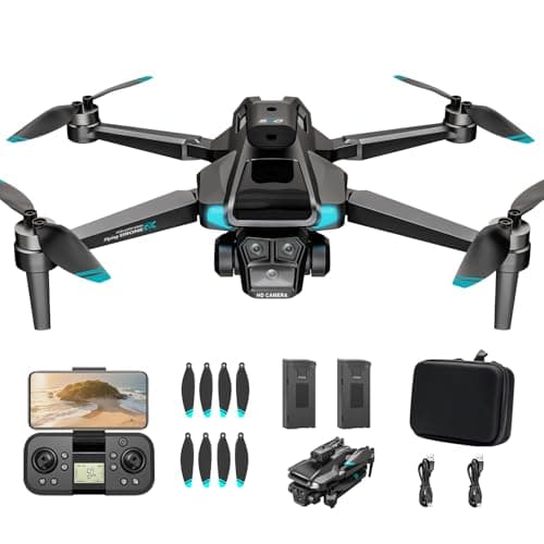 LYHFPV Drone with 4K HD Camera for Adults and Beginners,40+ Mins Long Flight Time,Foldable WIFI Mini RC Quadcopter with Brushless Motor,Dual Cameras,Gestures Selfie
