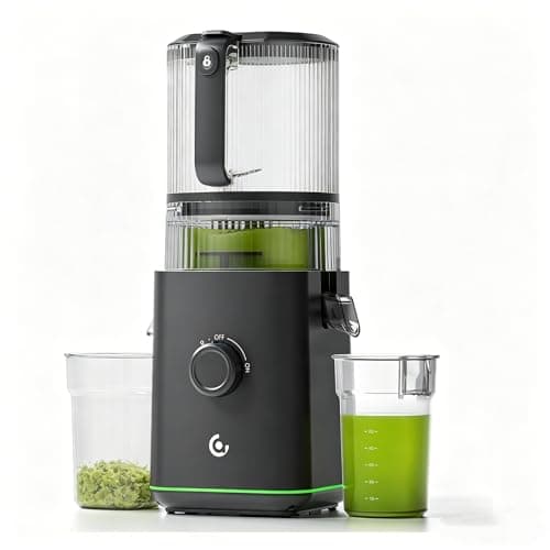 Cold Press Juicer, 6.5" Extra Large Feed Chute Juicer Machine with 600W Pure Copper Motor & 85oz Large Capacity, Hand-Free, High Juice Yield