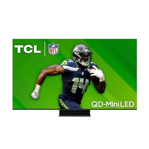 TCL 55-Inch QM7 QD-Mini LED QLED 4K Smart TV with Google TV (55QM751G, 2024 Model) Dolby Vision IQ, Dolby Atmos, HDR, Game Accelerator up to 240Hz, Voice Remote, Works with Alexa, Streaming Television