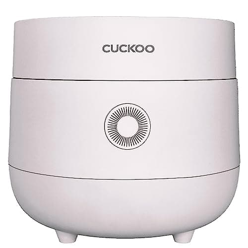 CUCKOO Rice Cooker 6 Cup Uncooked / 12 Cup Cooked, Modern Fuzzy Logic Rice Cooker Small with Delay Timer & Keep Warm Setting, Versatile Food Steamer for Cooking, Non-Stick Inner Pot, White (CR-0675FW)
