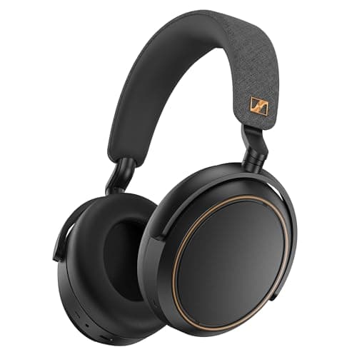 Sennheiser Momentum 4 Headphones - Bluetooth Headset for Crystal-Clear Calls, Adaptive Noise Cancellation, 60h Battery Life, Lightweight, Black/Copper