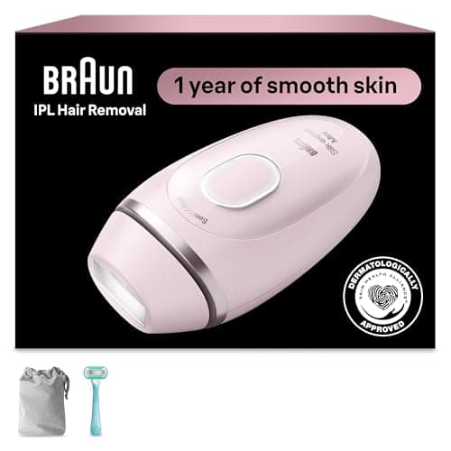 Braun Laser Hair Removal, IPL for Women & Men, Braun Silk-Expert Mini At-Home Laser with Venus Razor, PL1111