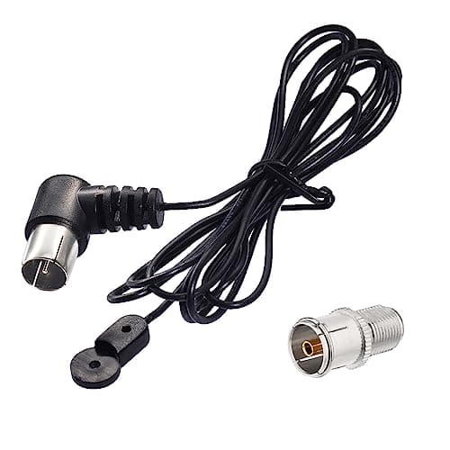 Superbat FM Antenna Dipole Antenna Indoor 75 Ohm with F Type Connector for Bose Natural Sound Pioneer Onkyo Yamaha Marantz Stereo Receiver Home Theater Receiver