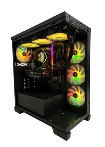 AZZA Slingshot A+ AI Gaming PC, Ryzen7 7700X 5.4G Zen4, RX 9060 XT 8G, 16G DDR5‑6000, 1T SSD, Liquid Cooler, 750W, Win11, 1080/1440p Gaming, Canadian-Built ** Limited‑Time Sale Ends 7/13