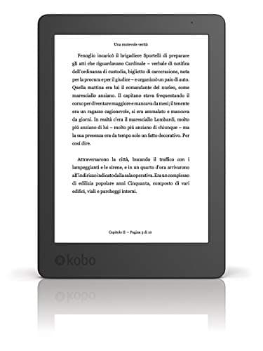 Kobo Aura - eBook Reader - 4 GB - 6"(N236-KU-BK-K-EP)