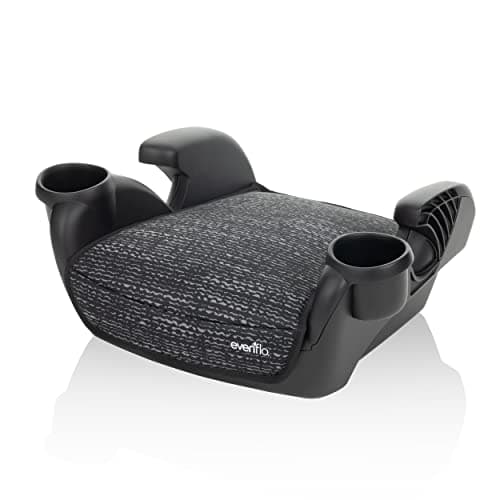 Evenflo Go Time No Back Booster Car Seat (Static Black)