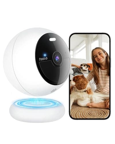 Noorio Security Cameras Outdoor Magnetic, 1080P Battery Camera Surveillance Exterieur for Home, Color Night Vision, 2-Way Audio, IP66, 32GB Local Storage, 2.4G WiFi, B200-SE