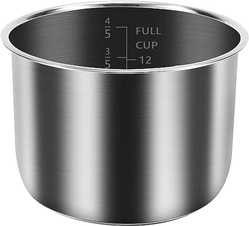 Inner Pot for Instant Pot 3 Quart Stainless Steel Inner Cooking Pot Mini 3-Qt, Polished Surface, Rice Cooker, Stainless Steel Cooking Liner for 3Qt Instapot