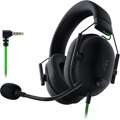 Razer BlackShark V2 X Wired PC Gaming Headset,3.5mm Audio Jack, Black