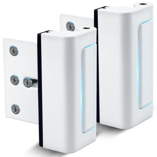 Dwell + Good Door Locks (2-Pack) - Easy to Install Aluminum Home Security Door Lock Reinforcement - Internal, Back and Front Door Locks for Kids Safety - Child Proof & Tamper Proof Top Door Latch