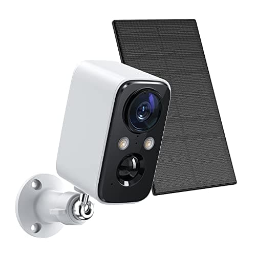 Security Camera Wireless Outdoor Solar-FOAOOD Camera Surveillance Exterieur for Home Security, Color Night Vision,PIR Human Detection, 2-Way Talk, IP66 Waterproof, SD Card/Cloud Storage