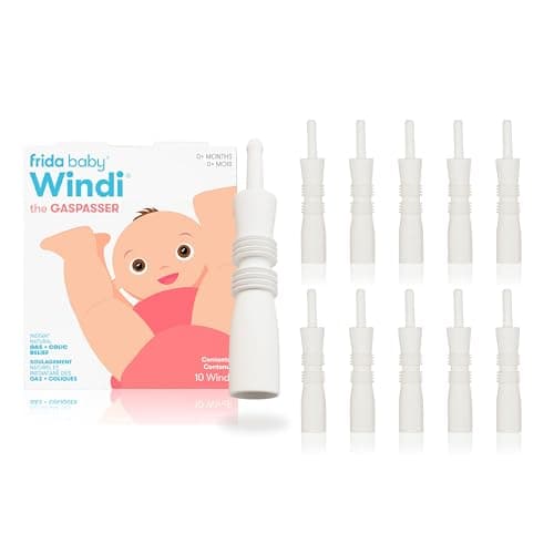 Frida Baby Windi Gas Passer | Gas Relief and Colic Baby Relief, Baby Constipation Relief, 10 Count