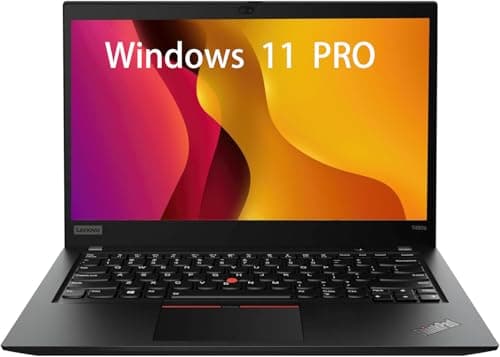 Lenovo Thinkpad T490s Laptop, 14" FHD Display Laptop, Core i5-8365U, 8 GB DDR4 RAM, 256 SSD, Webcam, HDMI, Windows 11 Pro (Renewed)