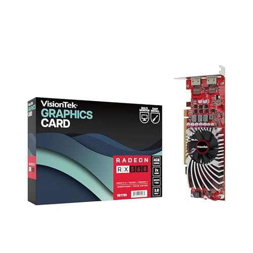 VISIONTEK AMD Radeon RX 560 2M SFF Single Fan 4GB GDDR5 PCIE 3.0 Graphics Card