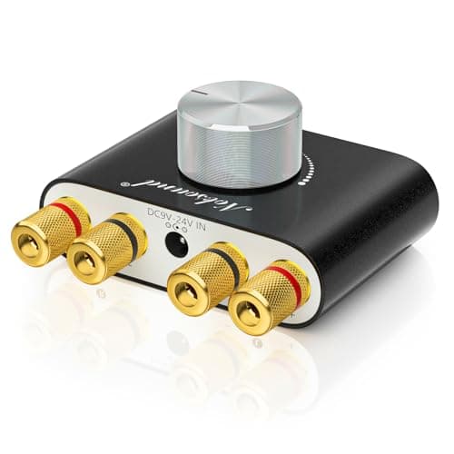 ​Nobsound Mini Bluetooth 5.0 Amplifier: 100W HiFi Stereo Amp w/USB/AUX Input, Wireless Audio Receiver for Home/Office Speakers (Black)​​