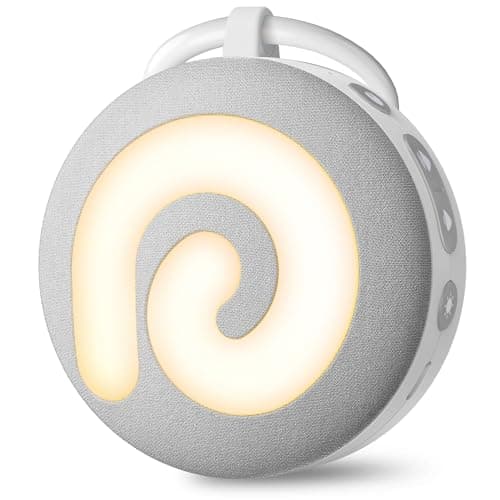 Dreamegg Portable Sound Machine for Baby Kids, White Noise Machine for Sleeping,Night Light,21 Soothing Sounds, Volume Control, Child Lock, USB Rechargeable Sound Machine Baby for Travel
