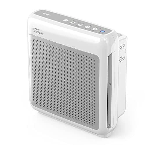 COWAY Air Purifier for Home Up to 1,748ft², HEPA Filter for Smoke, Allergies, Pet Dander, Odor, Air Quality Monitor, Auto&Eco Mode, Timer, Filter Indicator, 3yr Warranty, Airmega 200M, White