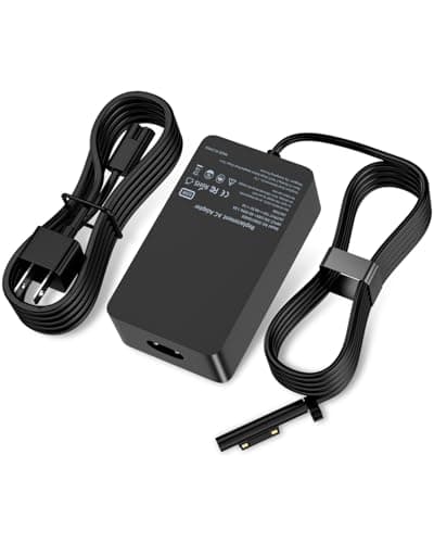 Zaidtek 65W Surface Pro Charger Compatible with Microsoft Surface Pro 10 9 8 7+ 7 6 5 4 3, Surface Go 3 2 1, Surface Laptop 6 5 4 3 2 1, Tablet Charger Power Cord with 5V 1A USB Charging Port