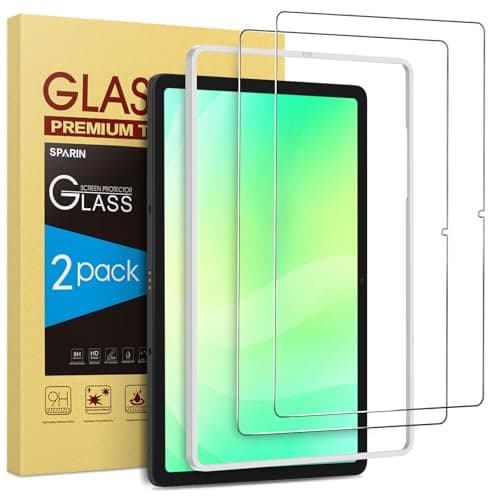 SPARIN 2 Pack Screen Protector for Samsung Galaxy Tab A11 Plus 2025/ Tab A9 Plus 2023 with Alignment Tool, Case Friendly 9H Tempered Glass for Galaxy Tab A11+/Tab A9+ 5G 11''