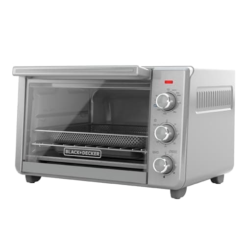 BLACK+DECKER™ Crisp 'N Bake Air Fry Toaster Oven, fits a 12" Pizza, Silver