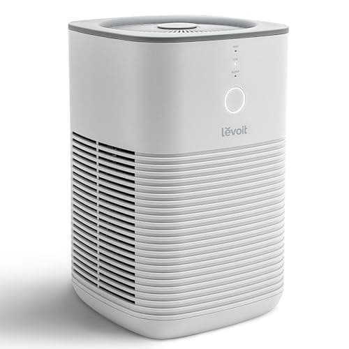 Levoit Air Purifiers for Bedroom Desktop, Purificateur d'air for Smoke Odor Allergies Dust with Aroma Pad, AHAM VERIFIED, Air Freshener Filter Cleaner with Quiet Sleep Mode, LV-H128
