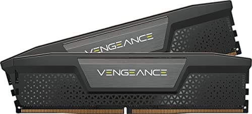 CORSAIR Vengeance DDR5 RAM 32GB (2x16GB) Up to 6000MHz CL30-36-36-76 1.40V Intel XMP 3.0 Computer Memory – Black (CMK32GX5M2B6000C30)